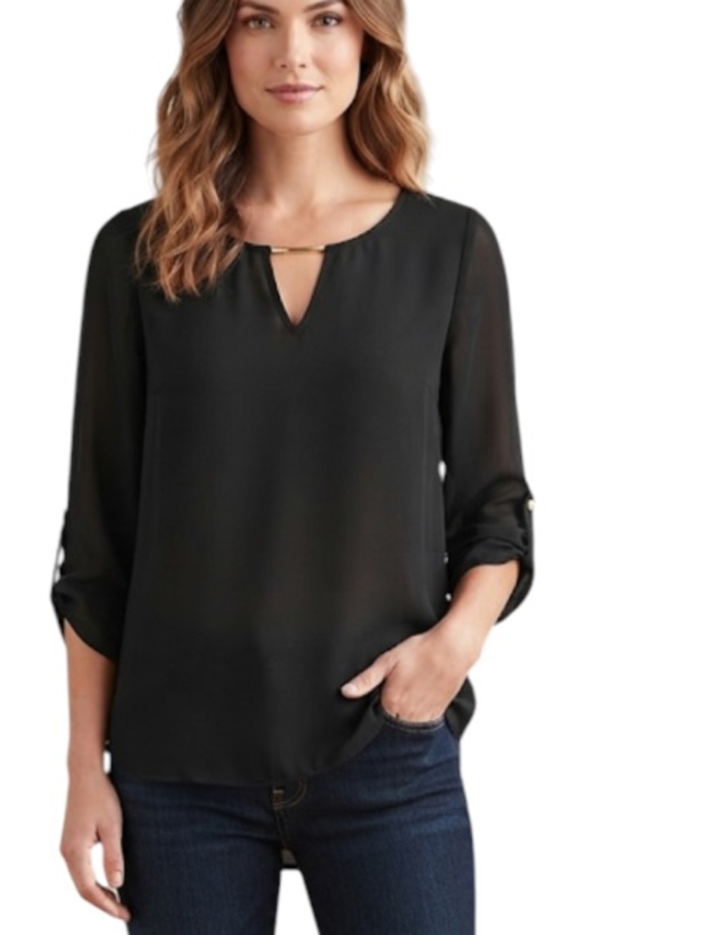 MIIN |  black blouse  Top - M/L
